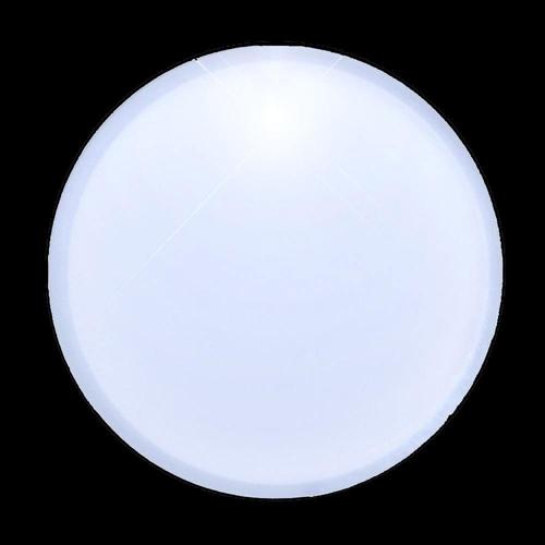 Light Up White Round Badge Pin