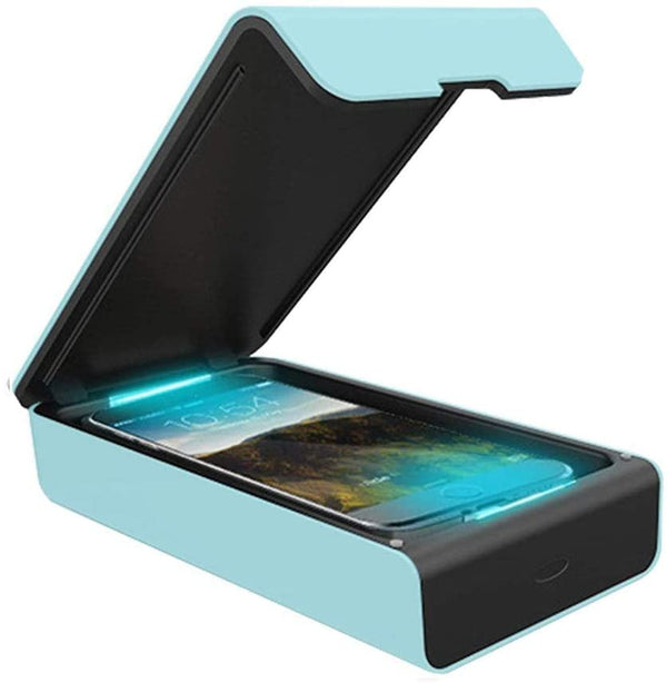 Portable UV Light Sterilizer with USB Charging Box, UV Cell Phone Sanitizer
