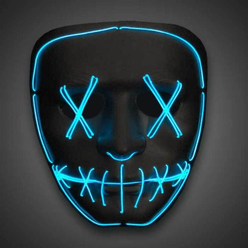 LED EL Wire Blue Purge Mask