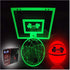 Glow in The Dark Door Basketball Hoop And Ball
