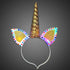 Colored Unicorn Horn with Rainbow Ears