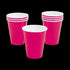 9 Oz Hot Pink Color Paper Cups