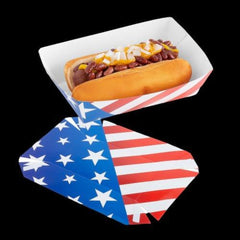 Patriotic Hot Dog Holders - Pack of 12