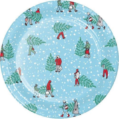 Christmas Tree Farm Dinner Plates