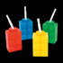 16 Oz Color Brick Party Cups with Straws