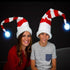 LED Light Up Santa Claus Christmas Hats - Pack of 4