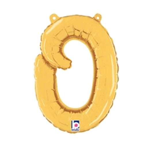 14  Script Letter  O  Gold (Air-Fill Only)