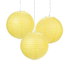 Yellow Hanging Paper Lanterns