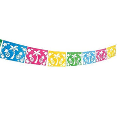 Luau Cut-Out Pennant Banner