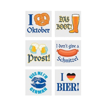 Oktoberfest Temporary Tattoos