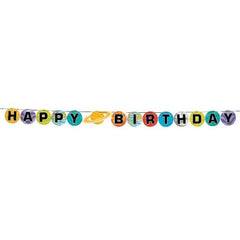Space Party Birthday Pennant Banner