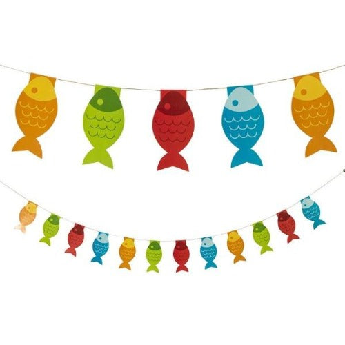 Fish Paper Pennant Banner
