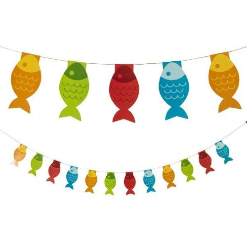 Fish Paper Pennant Banner