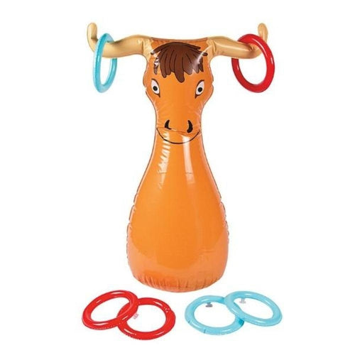 Inflatable Ox the Steer Ring Toss Game Set