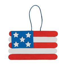 Craft Stick American Flag Banner Craft Kit