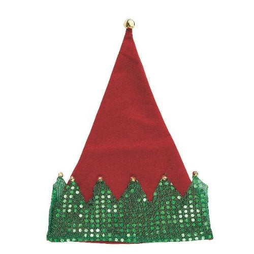 Deluxe Elf Hats with Jingle Bells