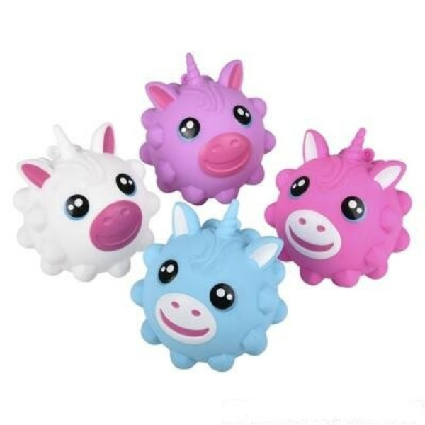 3.25 3D Figure Unicorn Bubble Poppers