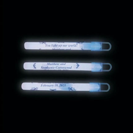 Personalized Wedding Glow Sticks - 4 Inch