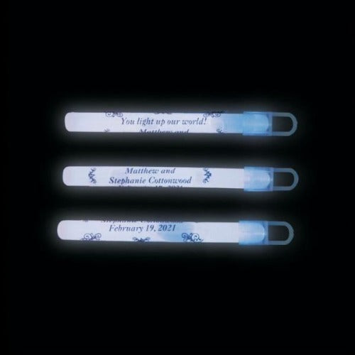 Personalized Wedding Glow Sticks - 4 Inch