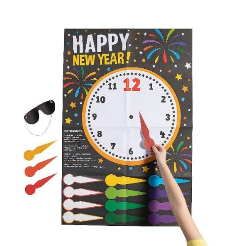 New Years Eve Pin the Hand on the Clock Game
