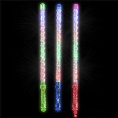 LED Light Up 18.5 Inch Flashing Spiral Wands