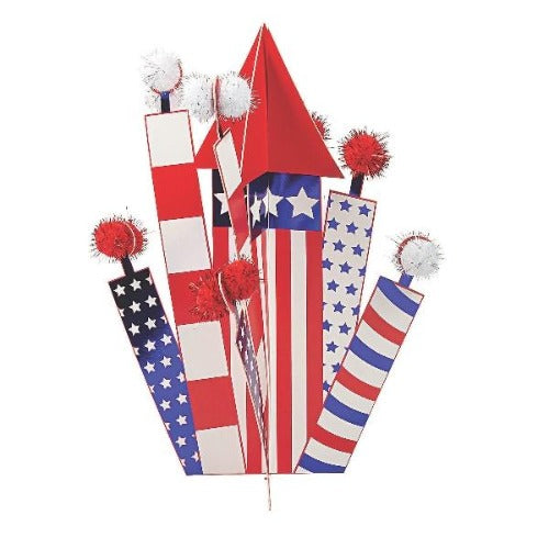 Patriotic Firework Bundle Centerpiece