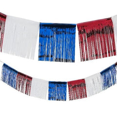 Patriotic Fringe Foil Banner