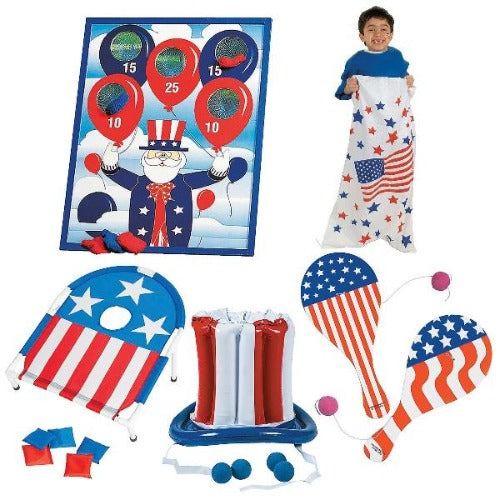 Patriotic Outdoor Game Kit | PartyGlowz