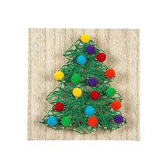 Christmas Tree Pom-Pom String Art Kit