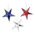3D Patriotic Stars Hanging Decoration - 3 Pieces | PartyGlowz