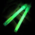 6 Inch Green Glow Sticks With Hook - 24 Hour Powder Mix - Pack of 10
