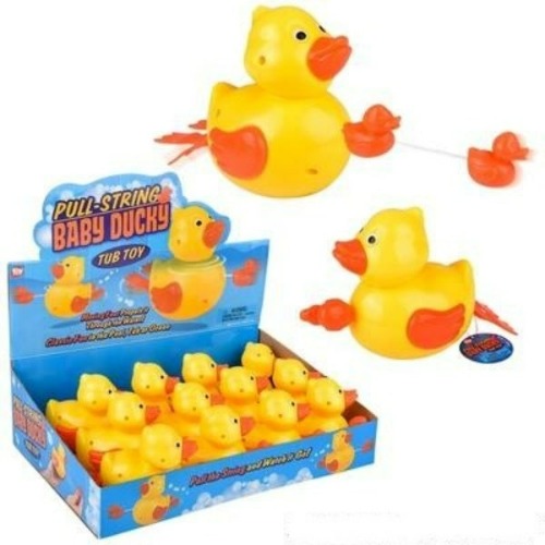 6 Pull-String Ducky Bath Toy