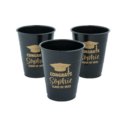 Personalized Graduation Disposable Plastic Cups
