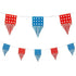 Cutout Patriotic Banner With Fringe | PartyGlowz