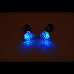 LED Light Up Heart  Stud Earrings