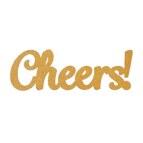 Large Glitter Cheers Sign