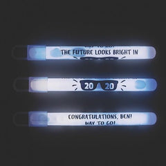 4 Inch Personalized Graduation Glow Sticks
