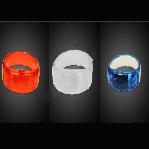 LED Flashing Bangle Bracelets - Patriotic - Red White Blue