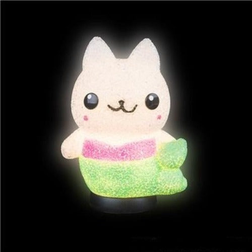 8.5 Inch Sparkle Mermaid Cat Lamp