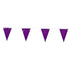 Purple Plastic Pennant Banners - 100 Feet