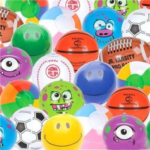 6 Beach Balls Assorted