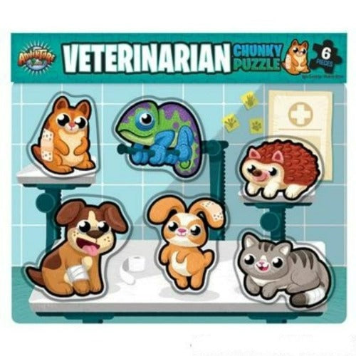 11.75 X 10.25 6Pc Chunky Veterinarian Puzzle