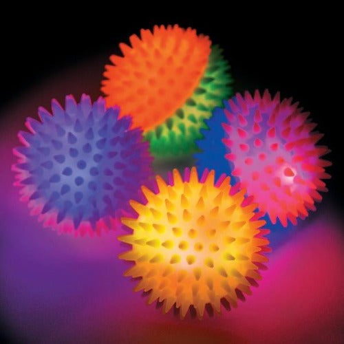 Light-Up Two-Tone Bouncy Balls - Assorted