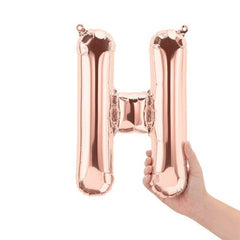 16  Letter H - Rose Gold (Air-Fill Only)