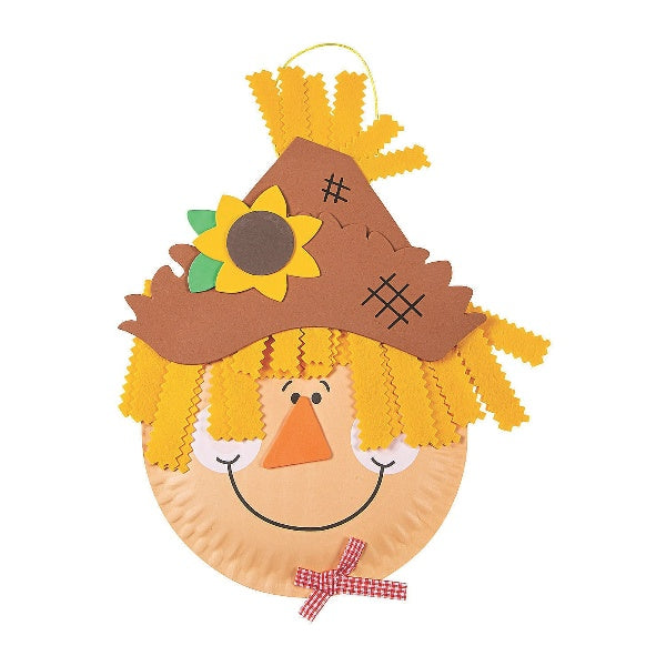 Paper Plate Scarecrow Craft Kit