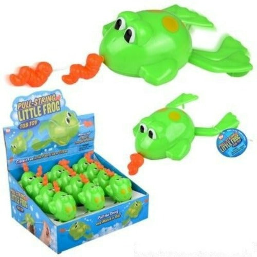6.5 Pull-String Frog Bath Toy