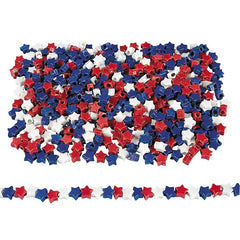Star-Shaped Patriotic Pony Beads