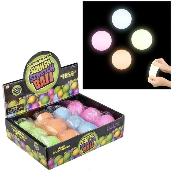 1.75 Squish And Stretch Glow In The Dark Gummi Ball