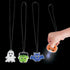 Light-Up Halloween Character Necklaces