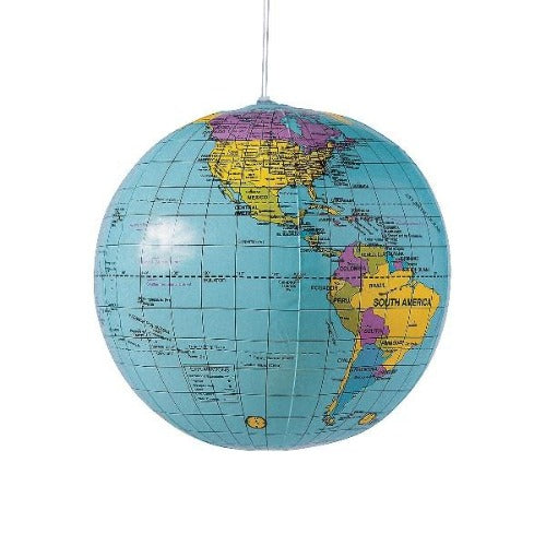 11 Inch Inflatable World Globe Balls